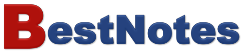 BestNotes Logo red and blue