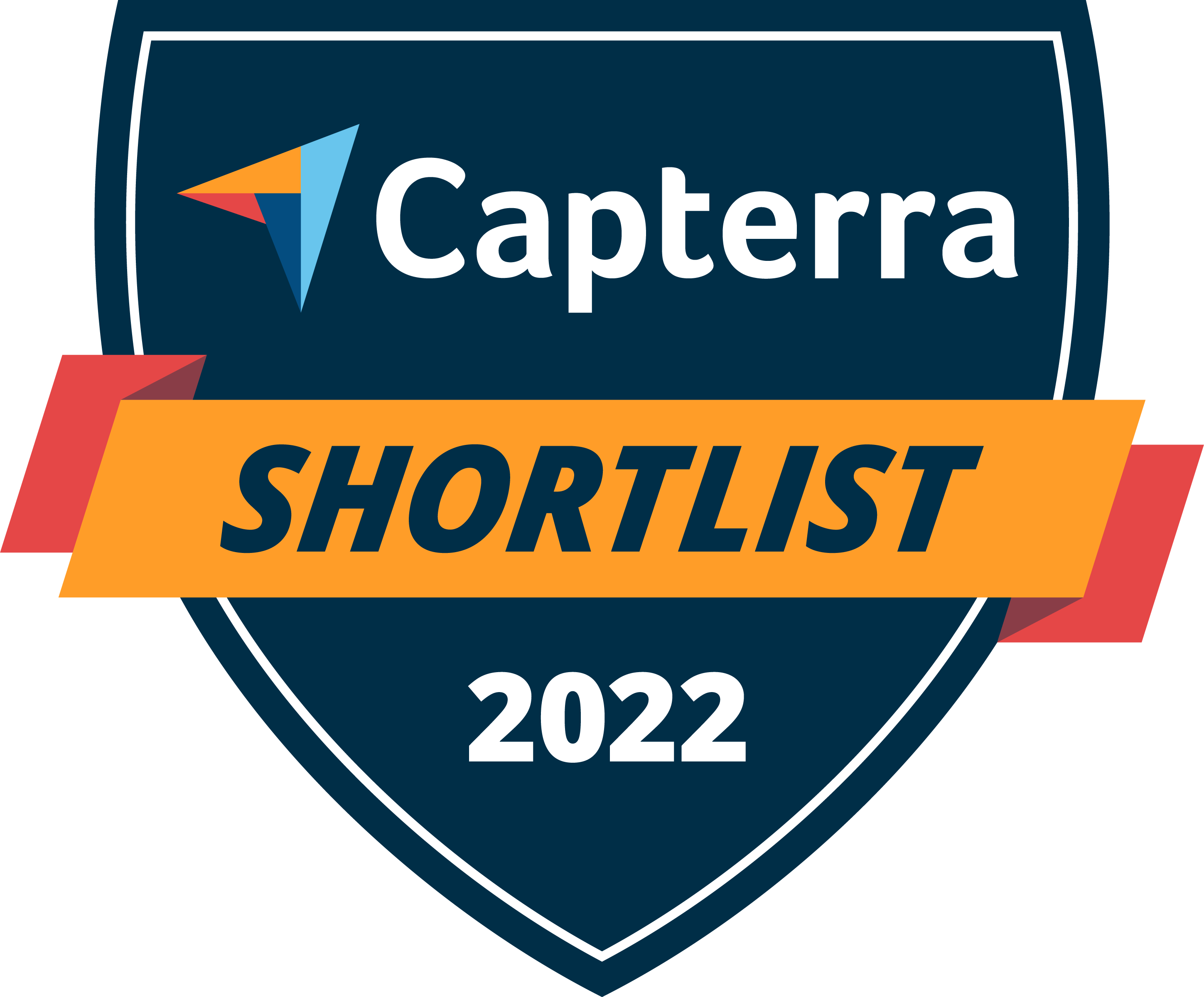 Image of the Capterra Shortlist for the Best Mental Health EHR in 2022, showcasing the top electronic health record systems recognized for their excellence in serving the mental health industry